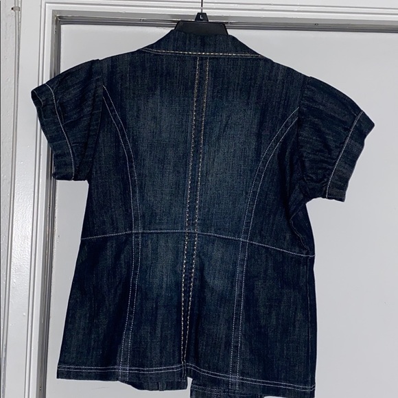 Blue Jean short sleeve jacket size medium - Picture 2 of 2
